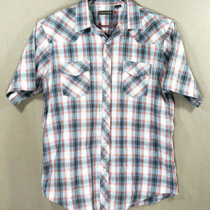 Roper Mens 2XL Short Sleeve Pearl Snaps
